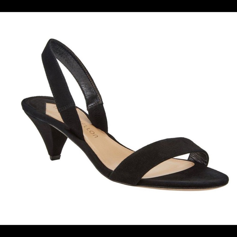 Tamara Mellon 7.5 Savoye Black Suede Sandal